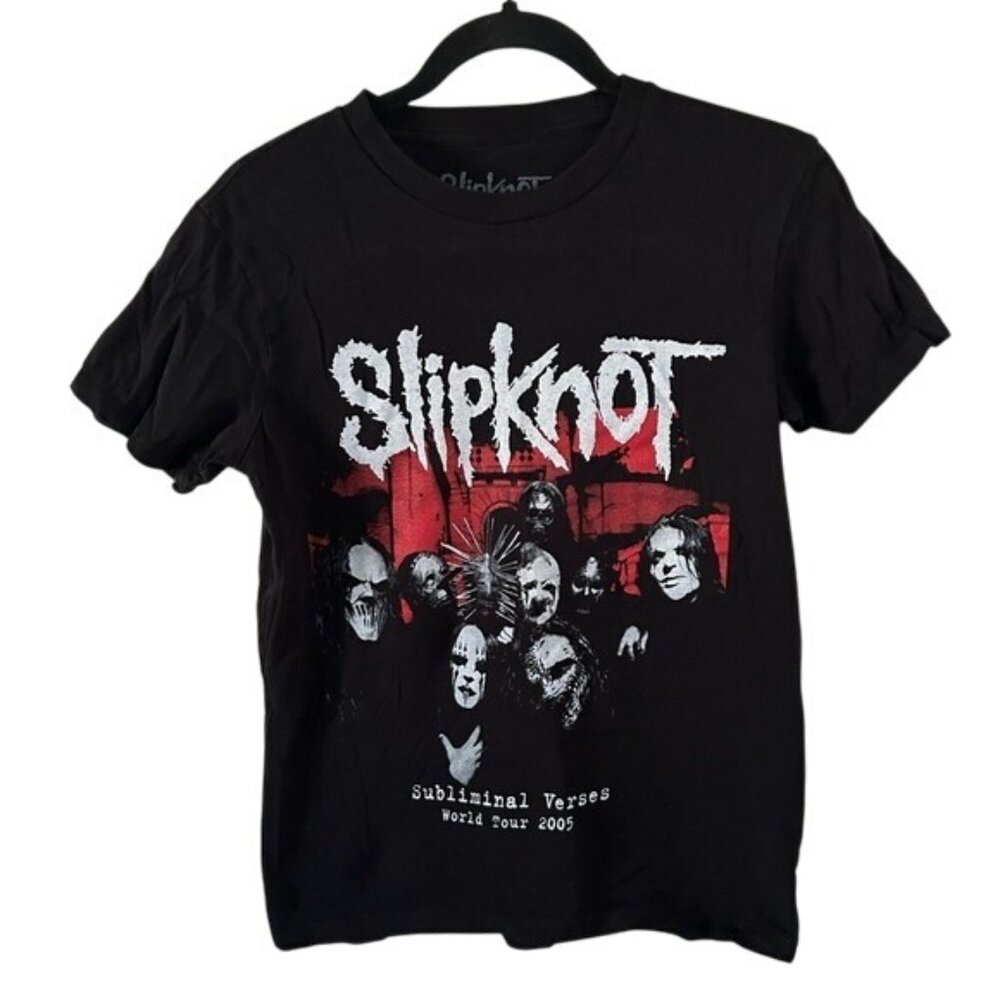 Slipknot Subliminal Verses World Tour 2005 T-Shirt Vintage T-Shirt Size Small